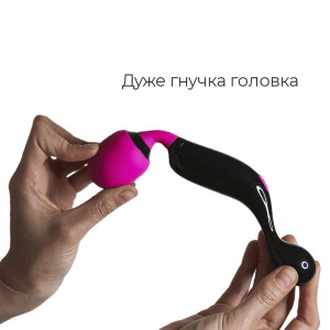 Мінівібромасажер Adrien Lastic Symphony, дуже гнучка голівка, потужний, зручна ручка. Photo 3