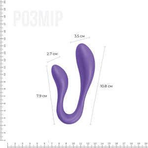 Вібратор для пар Adrien Lastic Couple Secrets II з пультом LRS, два мотори, універсальний. Photo 2