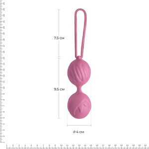 Вагінальні кульки Adrien Lastic Geisha Lastic Balls BIG Pink (L), діаметр 4 см, вага 90 гр. Photo 2