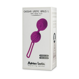 Вагінальні кульки Adrien Lastic Geisha Lastic Balls BIG Magenta (L), діаметр 4 см, вага 90 г. Photo 3