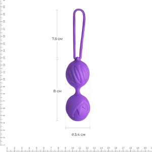 Вагінальні кульки Adrien Lastic Geisha Lastic Balls Mini Violet (S), діаметр 3,4 см, маcа 85 г. Photo 2
