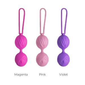 Вагінальні кульки Adrien Lastic Geisha Lastic Balls Mini Magenta (S), діаметр 3,4 см, вага 85 г. Photo 2