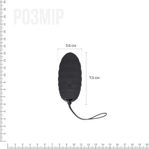 Виброяйце Adrien Lastic Ocean Breeze Black з пультом ДК. Photo 2