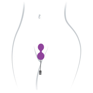 Вагінальні кульки з вібрацією Adrien Lastic Kegel Vibe Purple, діаметр 3,7 см. Photo 2