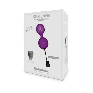 Вагінальні кульки з вібрацією Adrien Lastic Kegel Vibe Purple, діаметр 3,7 см. Photo 3