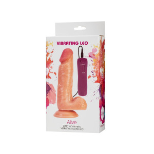 Фалоімітатор Alive Leo з вібрацією, ПВХ, діаметр 3,8 см (м'ята упаковка!!!). Photo 3