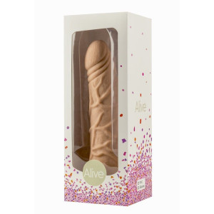 Фалоімітатор з присоскою Alive Fred, конусоподібний, діаметр від 4,2см до 4,7см, ПВХ, рельєфний. Photo 2