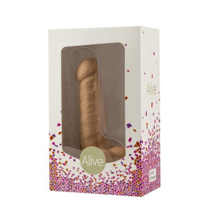 Фалоімітатор з присоскою Alive Little John, діаметр 3,5 см, ПВХ, об'ємна голівка. Photo 2