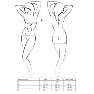 Костюм зайчика MALLOY SET L/XL - Passion, трусики, топік і вушка. Photo 3