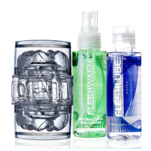 Мастурбатор Fleshlight Quickshot Vantage Value Pack: змазка і засіб для чищення. Photo 2