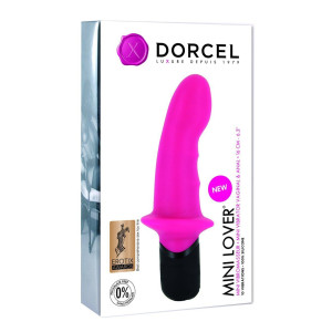 Вібратор Dorcel Mini Lover Magenta з обмежувачем, для точки G і масажу простати. Photo 2