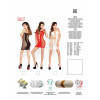 Бодістокінг Passion BS027 red, сукня-сітка на бретелях, дуже відверта