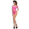 Бодистокинг Passion BS035 pink, боди, имитация топа и трусиков