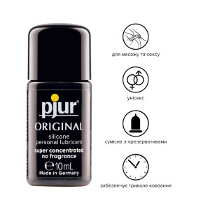 Універсальна змазка на силіконовій основі pjur Original 10 мл, 2в1: для сексу та масажу. Photo 2