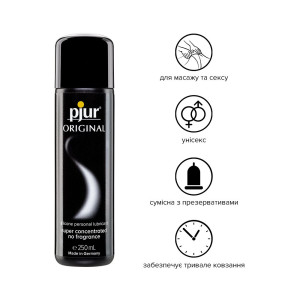 Універсальна змазка на силіконовій основі pjur Original 250 мл, 2в1: для сексу та масажу. Photo 2