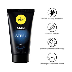Гель для пеніса стимулювальний pjur MAN Steel Gel 50 ml (м'ята упаковка!!!). Photo 3