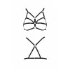 Бюстгальтер-стрепи ARMANDA BRA black S/M - Passion Exclusive