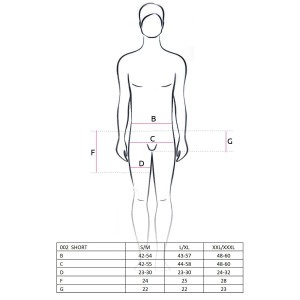 Розпродаж!!! Чоловічі шорти з блискучим гульфіком Passion 002 SHORT black XXL/XXXL. Photo 2