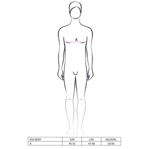 Розпродаж!!! Чоловічий боді з високим вирізом стегна Passion 010 BODY black XXL/XXXL. Photo 3