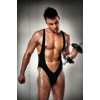 Розпродаж!!! Чоловічий боді з дуже глибоким декольте Passion 011 BODY black S/M