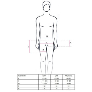 Розпродаж!!! Прозорі чоловічі шортики Passion 026 SHORT black S/M. Photo 2