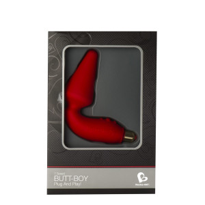 Вибропробка Rocks Off Butt-Boy Red со стимуляцией промежности. Photo 2