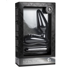 Вибропробка Rocks Off Butt-Boy Slim Intense со стимуляцией промежности. Photo 2
