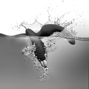 Вібромасажер простати Rocks Off O-Boy Black для новачків, макс діаметр 30 мм, масаж промежини. Photo 3