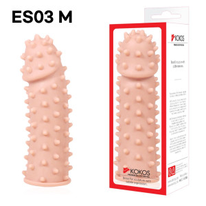 Насадка на член Kokos Extreme Sleeve ES.03 розмір M, потовщувальна, стимулюючий рельєф. Photo 3