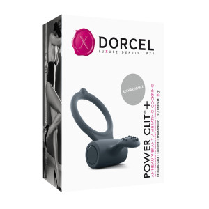 Ерекційне кільце Dorcel Power Clit Plus з вібрацією, перезаряджається, з язичком та щіточкою. Photo 2