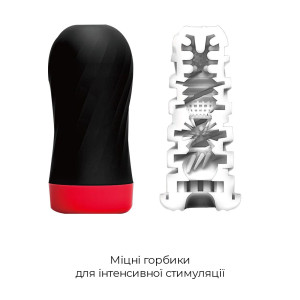 Мастурбатор Tenga Air-Tech Twist Tickle Red с изменяемой тугостью обхвата, эффект глубокого минета. Photo 3