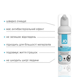 М’яка пінка для очищення іграшок System JO REFRESH (50 мл), дезінфекційна, проникає глибоко. Photo 3