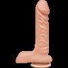 Фалоімітатор Doc Johnson The D - Super D - 8 Inch With Balls - ULTRASKYN, діаметр 5,1 см