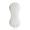 Мастурбатор Tenga Flex Silky White зі змінною інтенсивністю, можна скручувати