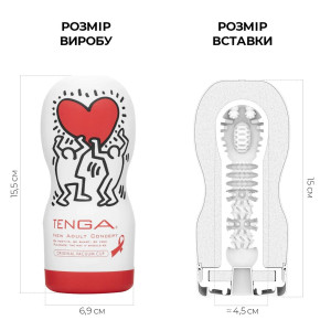 Мастурбатор Tenga Keith Haring Deep Throat Cup (глибоке горло) з вакуумною стимуляцією. Photo 2