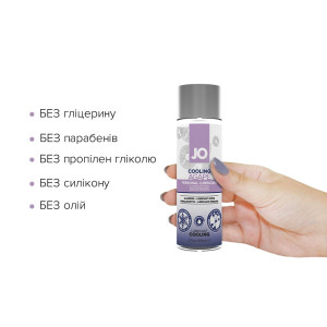 Охолоджувальна змазка System JO AGAPE — COOLING (60 мл) без гліцерину, гліколю та парабенів. Photo 2