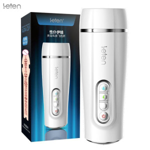 Інтелектуальний мастурбатор Leten EVA з вібрацією, автоматичним стисканням і голосом. Photo 3
