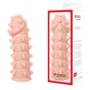 Насадка на член Kokos Extreme Sleeve ES.04 розмір M, потовщувальна, стимулюючий рельєф. Photo 3
