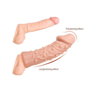 Насадка на член Kokos Extreme Sleeve ES.06 розмір M, потовщувальна, стимулюючий рельєф. Photo 2