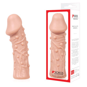 Насадка на член Kokos Extreme Sleeve ES.06 розмір M, потовщувальна, стимулюючий рельєф. Photo 3