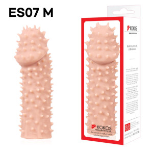 Насадка на член Kokos Extreme Sleeve ES.07 розмір M, потовщувальна, стимуляція точки G. Photo 3