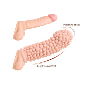 Насадка на член Kokos Extreme Sleeve ES.08 розмір M, потовщувальна, стимулюючий рельєф. Photo 2