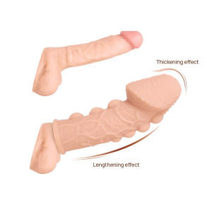 Насадка на член Kokos Extreme Sleeve ES.09 розмір M, потовщуюча, стимулюючий рельєф. Photo 2