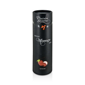 Масажна олія Plaisirs Secrets Litchi (59 мл) з афродизіаками, їстівна, подарункове паковання. Photo 3
