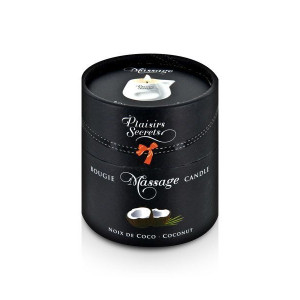 Масажна свічка Plaisirs Secrets Coconut (80 мл) подарункова упаковка, керамічний посуд. Photo 3