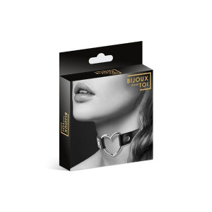 Чокер з сердечком Bijoux Pour Toi - HEART, екошкіра. Photo 3