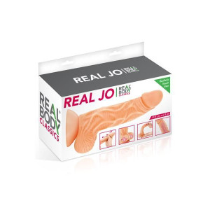 Фалоімітатор із рухомою крайньою плоттю Real Body — Real JO, діаметр 4 см, TPE. Photo 2