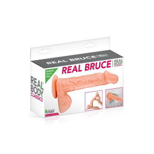 Фалоімітатор Real Body — Real Bruce Flesh, TPE, діаметр 4,2 см. Photo 3