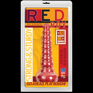 Анальна пробка-втулка Doc Johnson Red Boy - Red Ringer Anal Wand, макс. діаметр 4,5 см. Photo 2