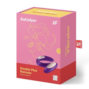 Вібратор для пар Satisfyer Double Plus Remote з пультом ДК та двома моторчиками. Photo 2